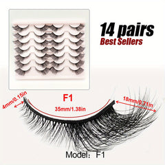 3D Cat Eye False Eyelashes Fluffy Natural Makeup