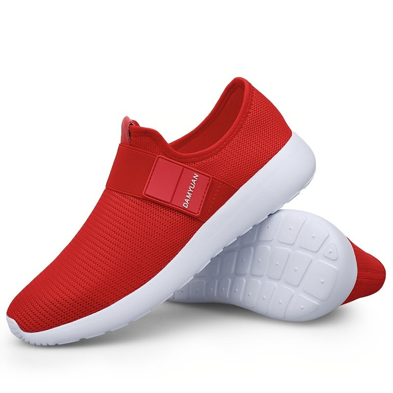 Men's Mesh Breathable Sneakers Running Shoes Red
