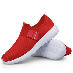 Men's Mesh Breathable Sneakers Running Shoes Red