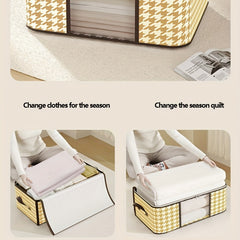 Large Capacity Quilt Storage Bag Portable Clothes Packing Cube Foldable Wardrobe