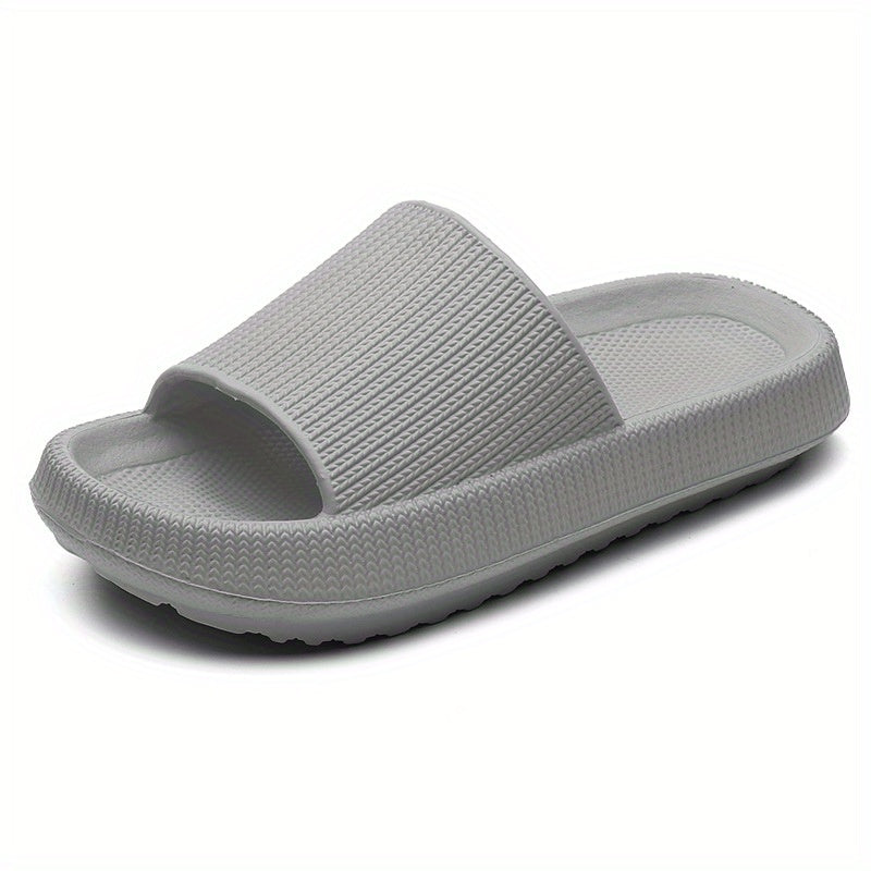 Men's Slip On Platform Slides Open Toe Slippers
