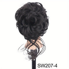 Synthetic Curly Hairpiece Hair Claw Wig Bun Hair Claw Chignon Shark Cla