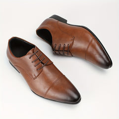 Men's Lace Up PU Business Shoes for Formal Occasions