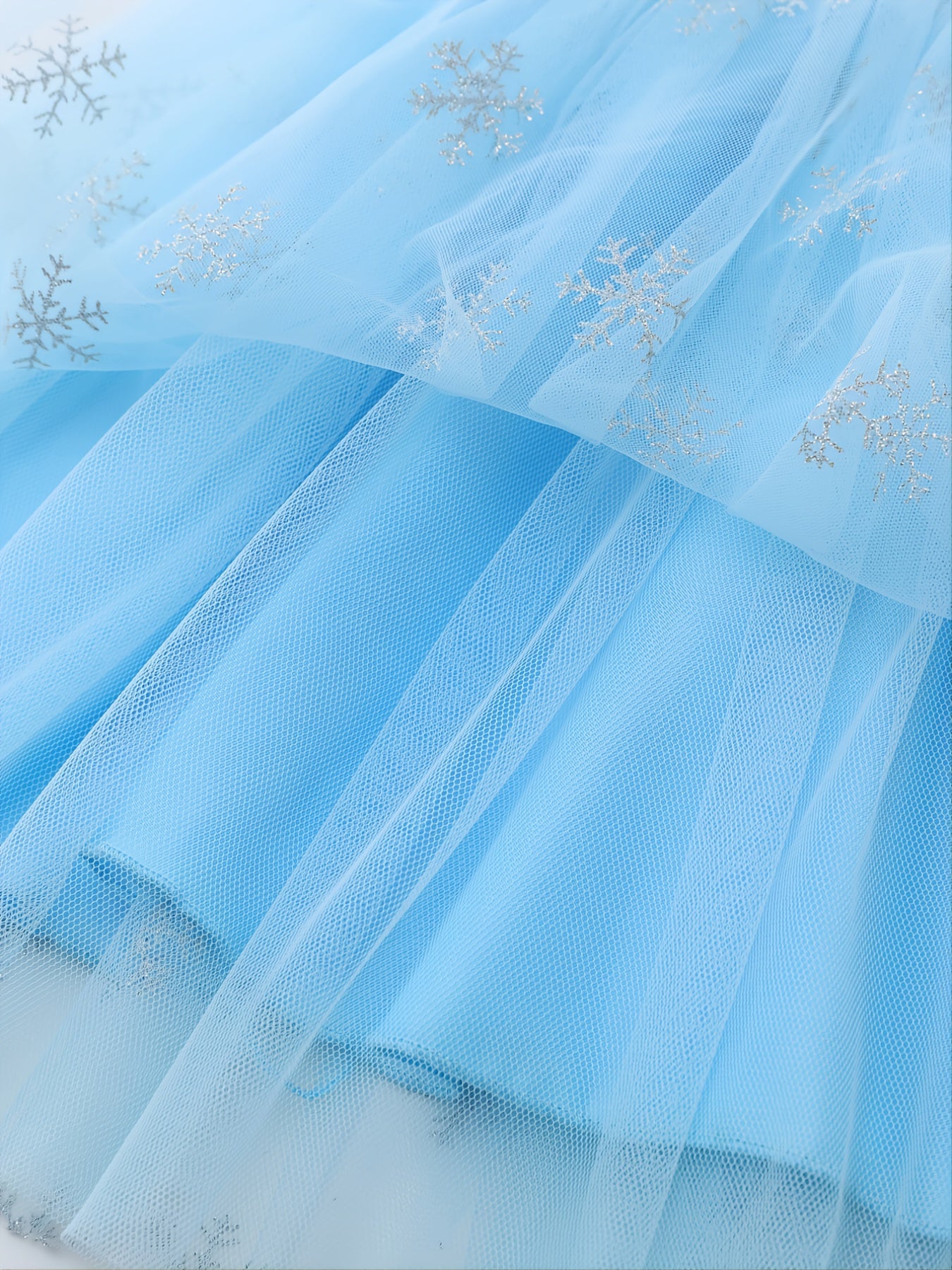 Girls' Long Sleeve Mesh Princess Dress