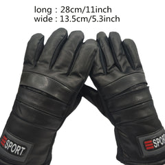 Men's Winter Warm Leather Gloves Touch Screen Thickened And Velvet Outdoor