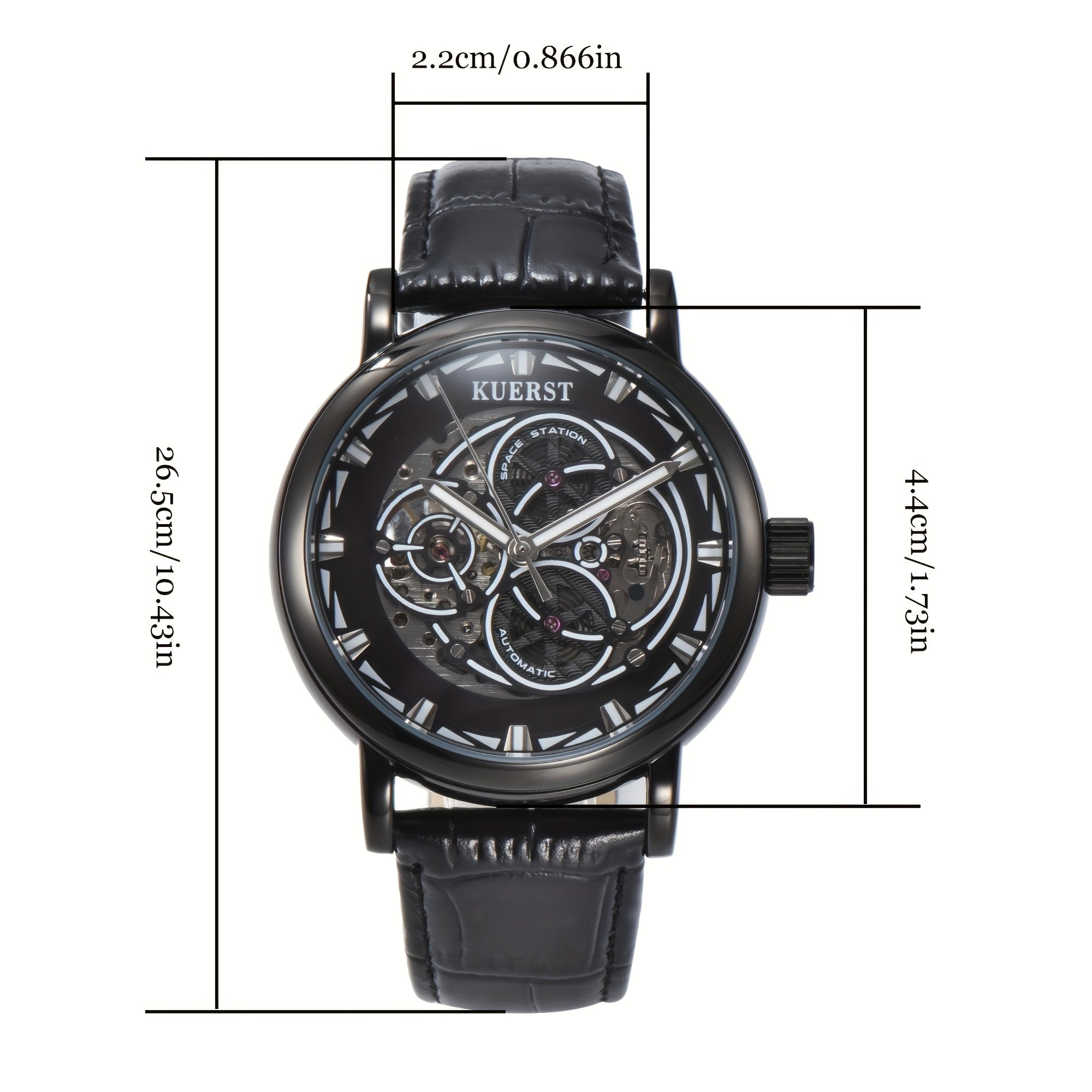 KUERST Men's Night Glow Automatic Mechanical Watch