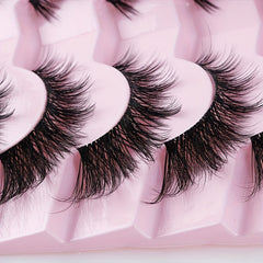 7 Pairs Little Devil Style Lashes Extension Fox Eye False Eyelashes