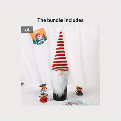 Holiday Wine Cover Christmas Decoration Gift Bag Restaurant Holiday Decoration