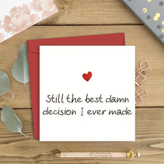 Romantic Anniversary Card Birthday Card For Girlfriend Boyfriend Wife Husband