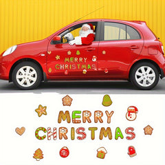 Christmas Decor Refrigerator Stickers Holiday Party Magnetic Waterpr