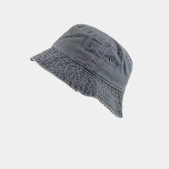 Distressed Denim Bucket Hat Sunscreen Fisherman Cap