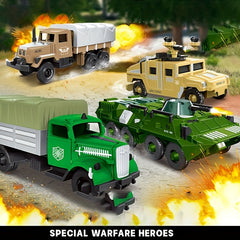 Tank and Armored Car Block Model Kit