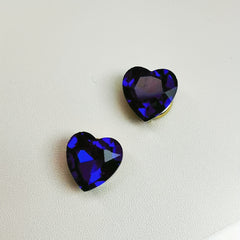 Heart Shaped Rhinestone Button Set for Shirts