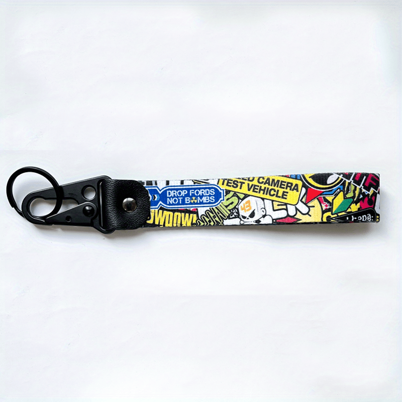 Anime Graffiti Keychain for Car Motorcycle Backpack Decoration