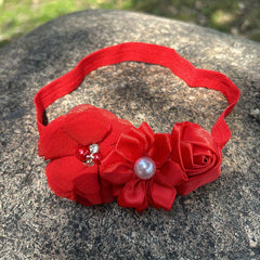 Cute Baby Girls Pearl Flower Hairband for Decoration