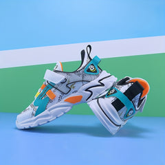 Girl's Colour Block Chunky Shoes Comfy Non Slip Soft Sole Sneakers