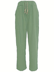 Men's Solid Drawstring Sweatpants With Pockets