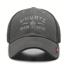 Unisex Mesh Trucker Baseball Cap Hip Hop Embroidered Hat