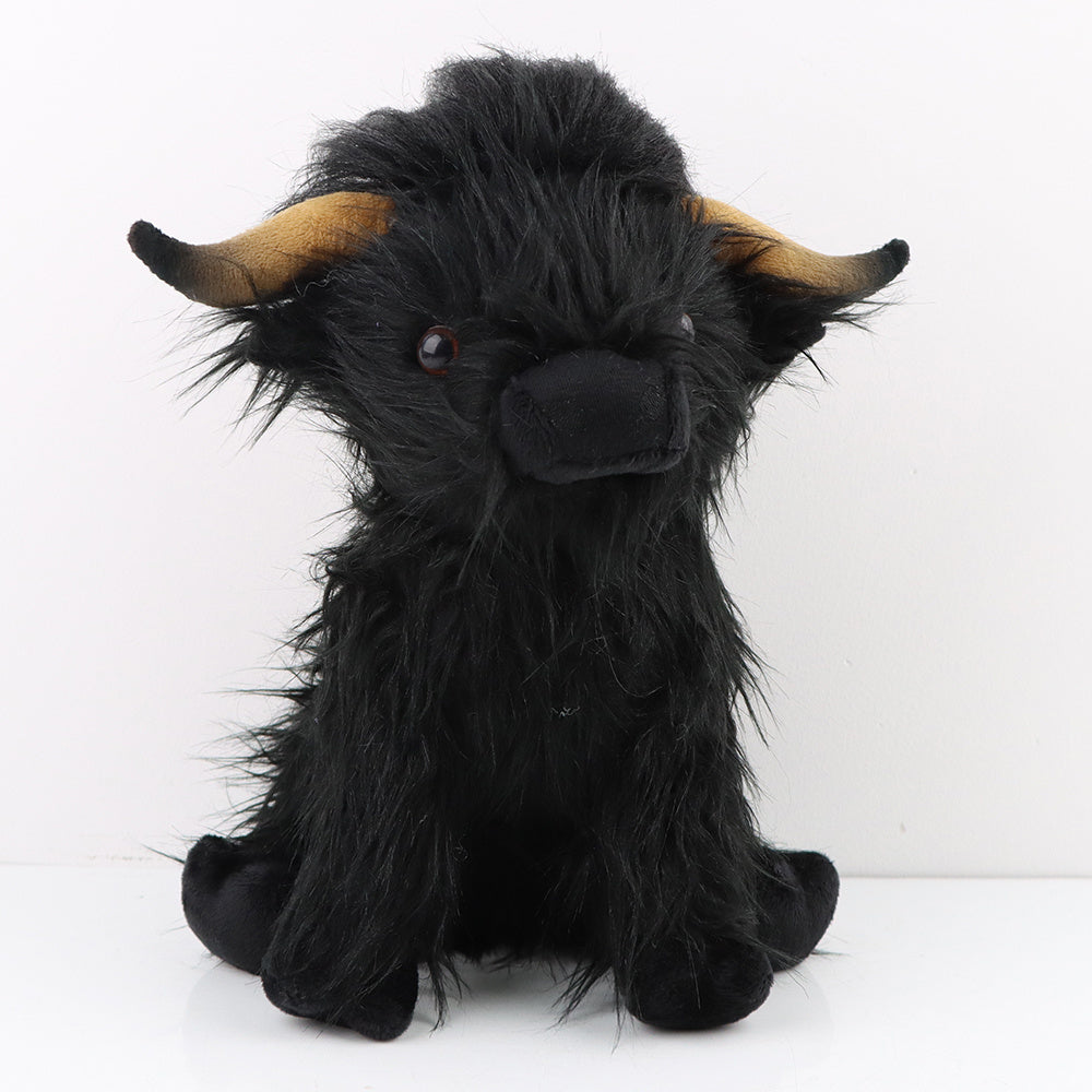 Highland Cow Plush Toy Soft Stuffed Animal Cow Plushie Baby Toys