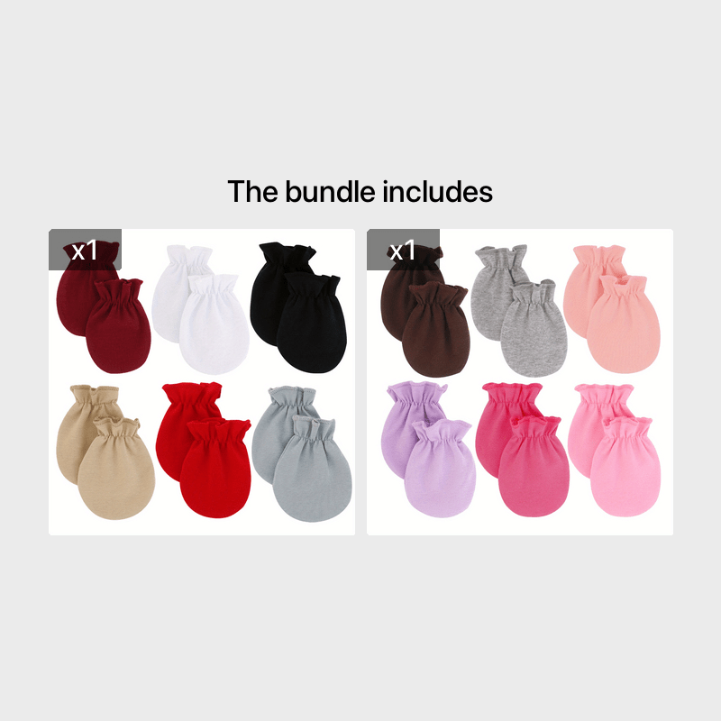 Soft Baby Elastic Mittens Gloves Newborn Boys Girls