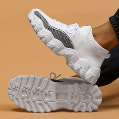 Breathable PLUS SIZE Men's Running Shoes Soft Sole Sneakers for Outdoor Jogging