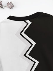 Splicing Face Pattern Crew Neck Sweatshirt for Girls Boys