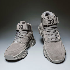 Men's Lace up Sneakers Ankle Boots Athletic Shoes