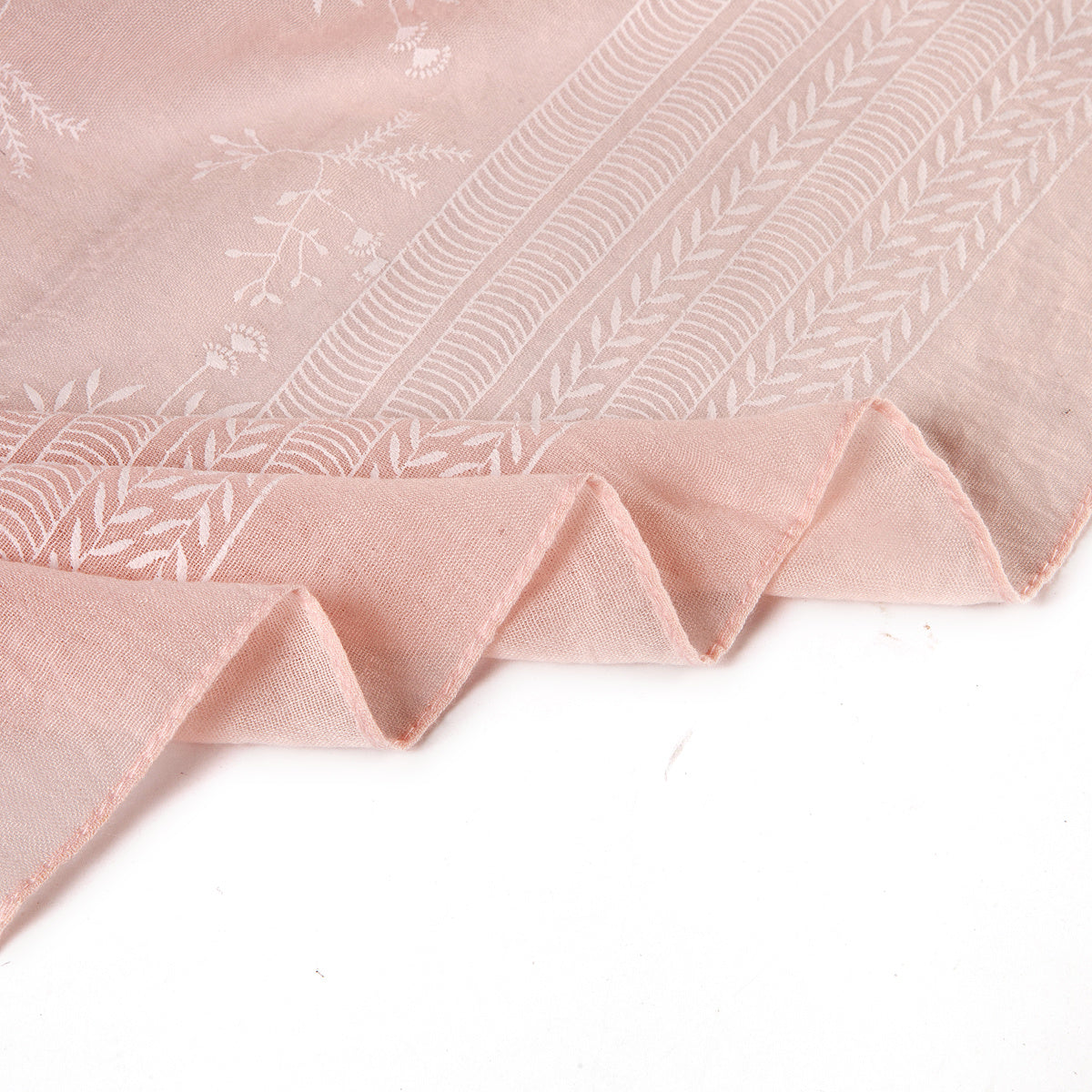 Linen Floral Print Scarf Head Wrap Women Neck Scarf Outdoor Hijab