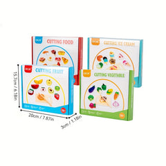 Wooden Toy Cutting Fruits and Vegetables Set