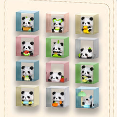 Panda Animal Model Building Blocks Set - DIY Construction Toy