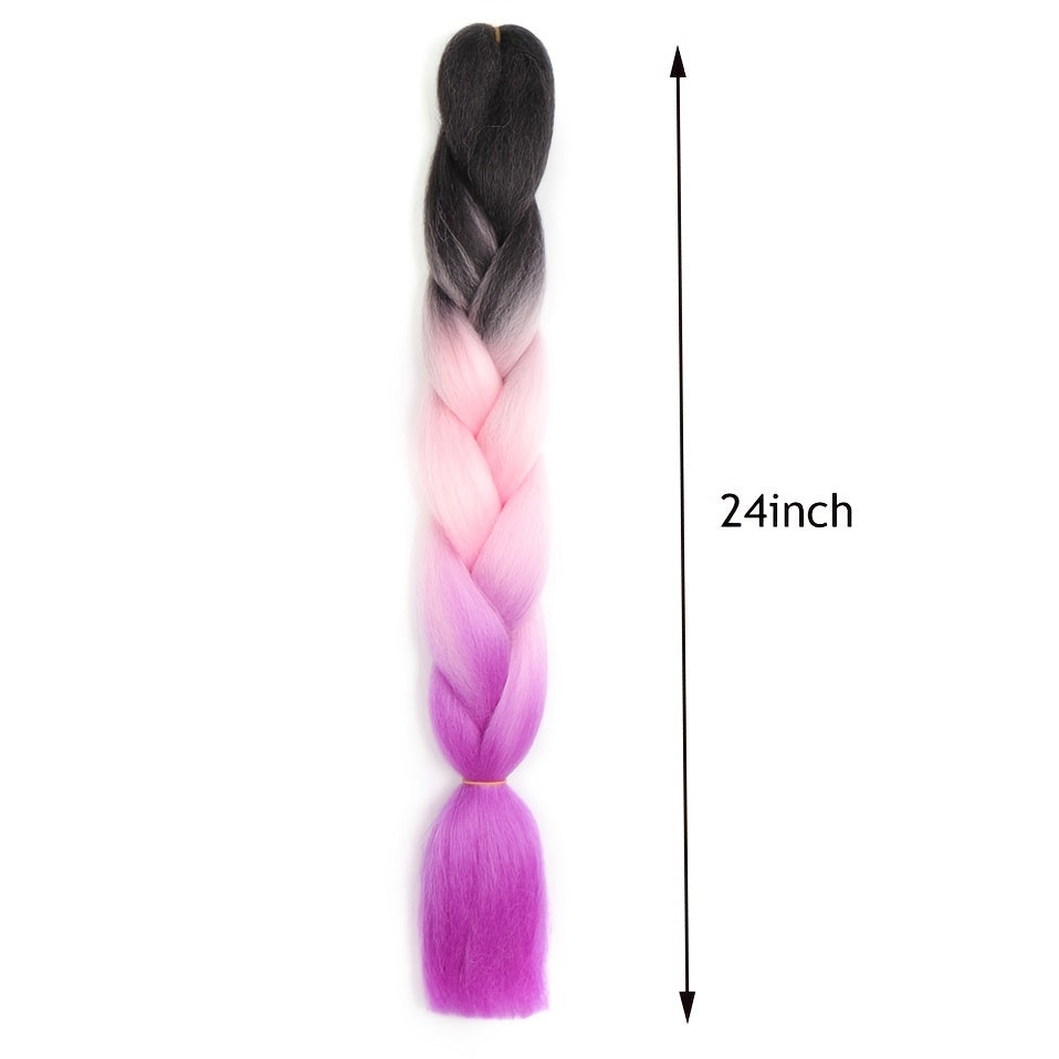 Synthetic Jumbo Braid Hair Extensions Ombre Braiding Hair Packs for Women Girls