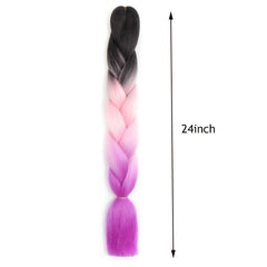 Synthetic Jumbo Braid Hair Extensions Ombre Braiding Hair Packs for Women Girls