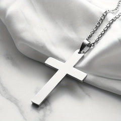Sterling Silver Cross Necklace for Boys