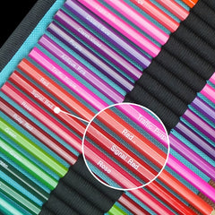 50 Colored Pencils Set with Canvas Wrap for Drawing