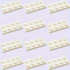 12 Set 2x4 Short Bricks in 15 Colors for DIY Architectural Scenery
