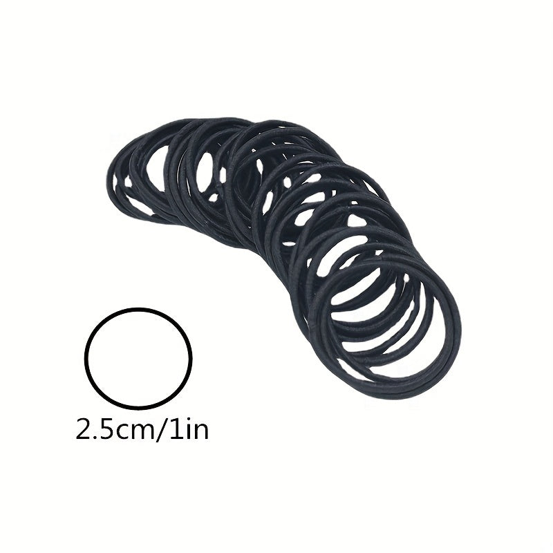 Kids Leather Band Hair Rope Set, 100pcs
