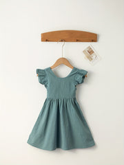 Baby Girl's Ruffle Pleated Dress for Casual Occasions