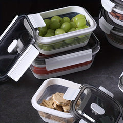 2 Collapsible Food Storage Containers w/ Lid & Air Vent Stackable