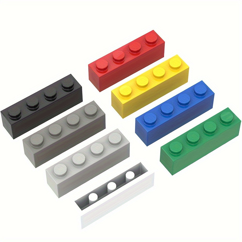 12 PCS 1X4 Thick High Wall Bricks Building Blocks Set