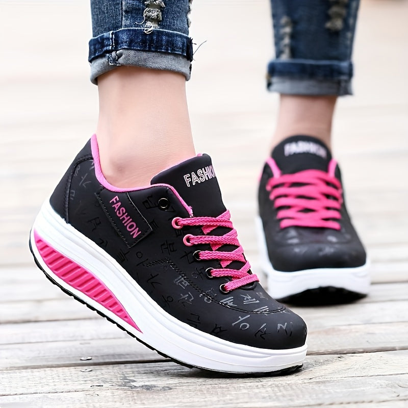 Women's Casual Wedge Shoes Height Increased Walking Shoes