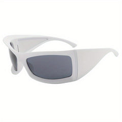 Y2K Wrap Around Sunglasses Oversized Block Glasses UV400