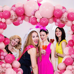 Hot Pink Balloon Garland Arch Kit for Princess Baby Shower Wedding Birthday