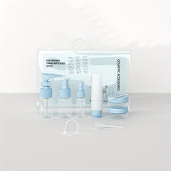 9pcs Travel Storage Set Portable Sub Bottle Cosmetics Shampoo Emulsion