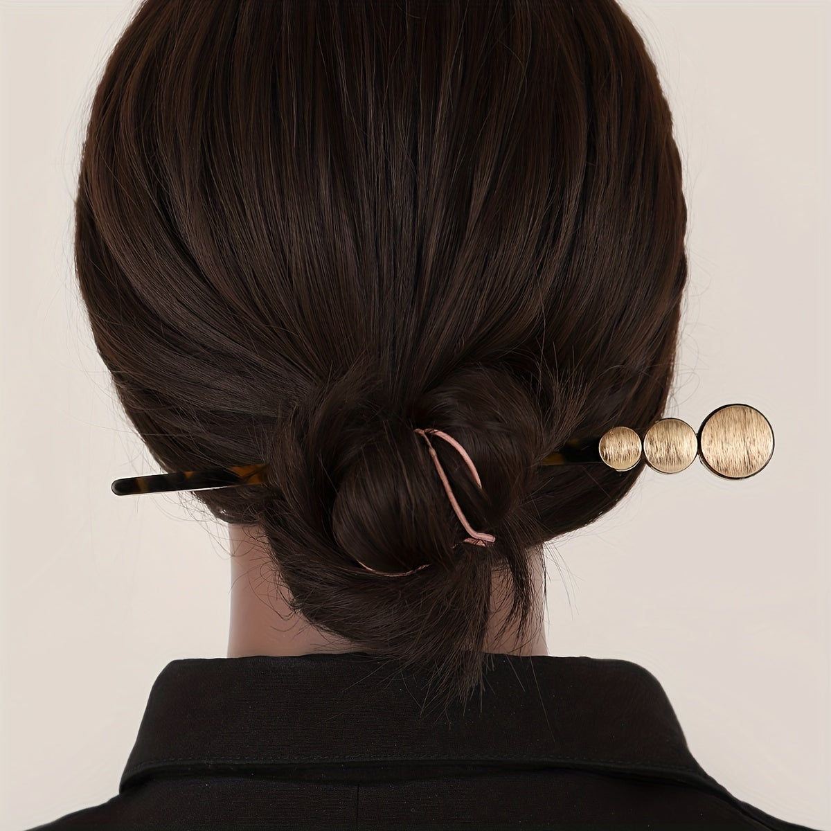 Leopard Pattern Hair Stick Alloy Hair Fork Style Hairpin for Women Girls