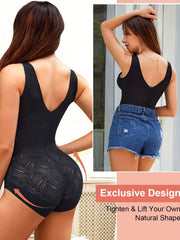 Lace Decor Casual Shapewear Tummy Control Camisole Jumpsuit