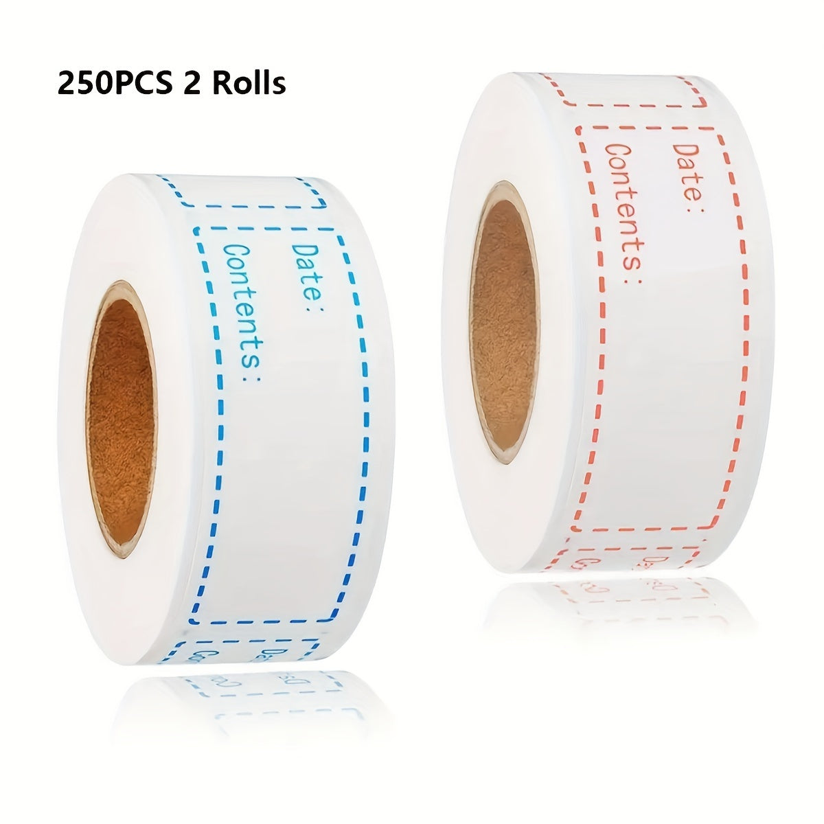 Red Stationery Marking Stickers Peelable Labels Self adhesive - Pack of 4 Rolls