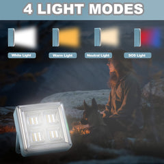 LED Solar Work Light Waterproof Camping Flash Emergency Light