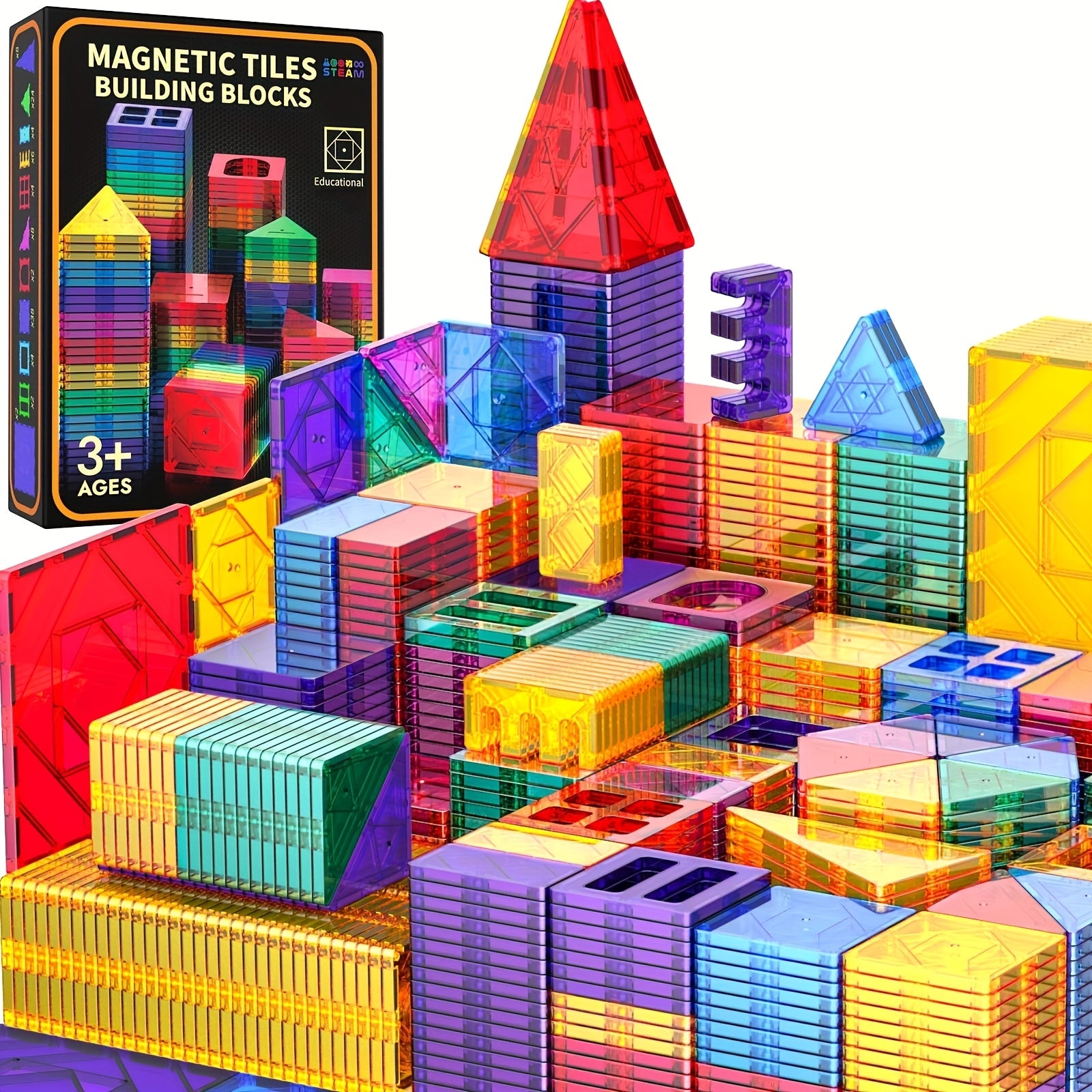 86pcs Ceramic Tile Building Kids Toys 3D Block Building Set