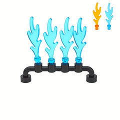 50pcs MOC Building Blocks Set Compatible with 6126 Flame Bricks