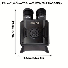 HD IR Night Vision Binoculars 8X Digital Zoom Low Light Night Vision